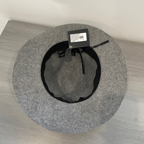 Phenix Gray 100% Wool Hat 100% Leather Trim main image 4